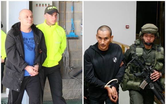 Rafael Álvarez Pineda, alias “Chepe” (izquierda) y Germán Bustos Alarcón, alias “Puma” (derecha) no solo compartieron estructura criminal. FOTOS CORTESÍA