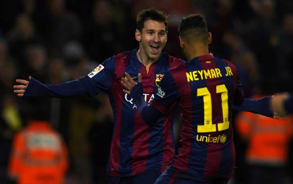 El equipo azulgrana encadena siete partidos seguidos con victoria y sus últimos dos rivales en el Camp Nou se fueron con una goleada. FOTO AFP