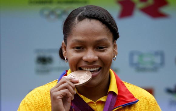 La vallecaucana Yuri Alvear es la abanderada de Colombia en los Juegos Olímpicos de Río. FOTO COLPRENSA