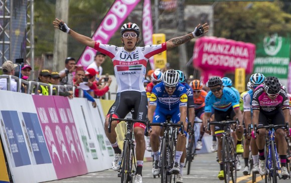 Molano ganó una etapa en el Tour Colombia de este año. FOTO JUAN ANTONIO SÁNCHEZ