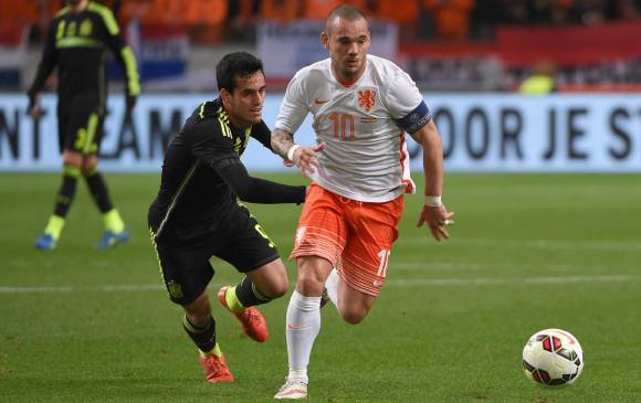 La superioridad de la ‘Naranja Mecánica’ recordó la goleada 5-1 en el pasado Mundial. FOTO AFP