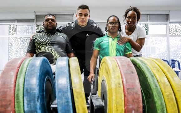 Manuel Castañeda, Sebastián Gutiérrez, Kevin Villa y Nísida Palomeque, un equipo de luchadores. FOTOs Jaime Pérez