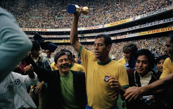 Carlos Alberto fue autor de uno de los goles que le dio a Brasil el título del Mundial de México 1970. FOTO AP