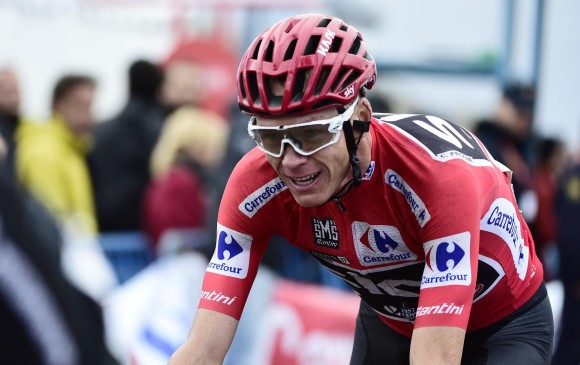 Chris Froome se coronó campeón de la Vuelta a España en 2017. FOTO AFP