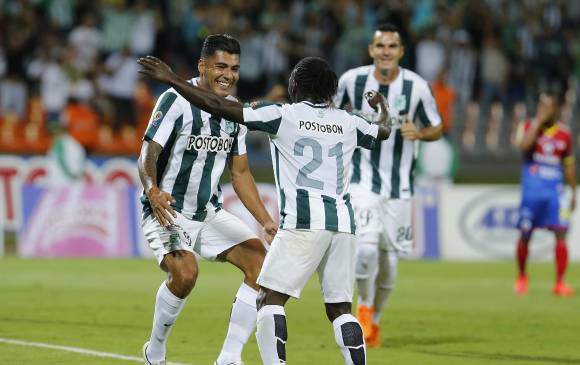 Jéfferson Duque tuvo anoche la celebración 12 con Nacional este semestre. FOTO archivo