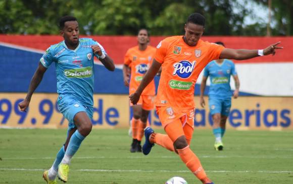 El onceno naranja logró un empate sin goles en el estadio de Montería. FOTO CORTESÍA DIMAYOR