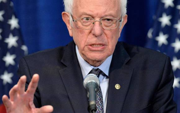 El precandidato demócrata, Bernie Sanders. FOTO AFP