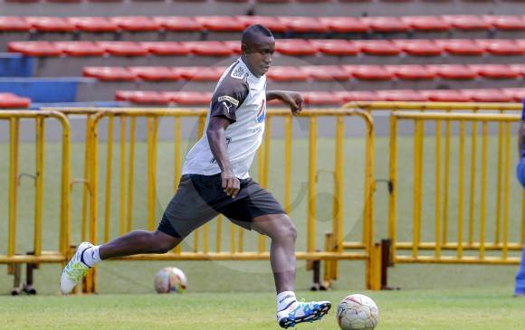 Juan Fernando Caicedo, atacante del DIM, quien estaría ante Millos el domingo. FOTO juan a. sánchez