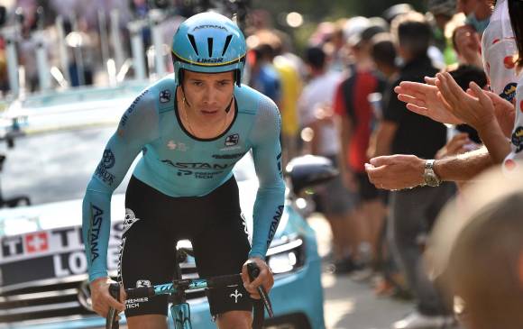 Miguel Ángel López pasó del tercer al sexto puesto en la clasificación general del Tour de Francia. FOTO AFP