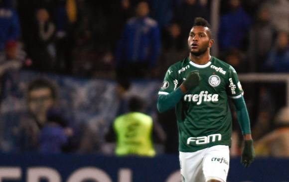 Miguel Ángel Borja, jugador del Palmeiras. FOTO AFP