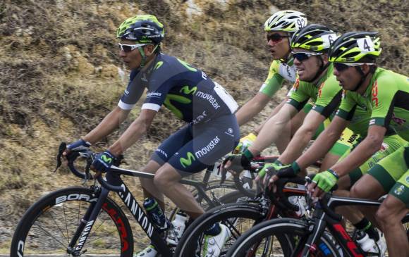 Nairo pidió correr el Tour, como máxima carrera de año. Unzué, el manager del Movistar, aún no ha dado el visto bueno. FOTO ARCHIVO JULIO CÉSAR HERRERA
