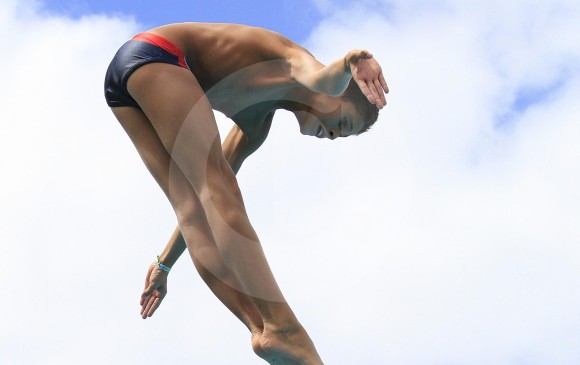 Sebastián Vásquez, uno de los saltadores que competirán en Canadá. FOTO archivo EC