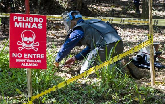 Colombia ha solicitado a la Convención de Ottawa la prórroga para cumplir con el desminado en tres ocasiones. El nuevo plazo iría hasta el 31 de diciembre de 2025. FOTO Jaime Pérez 