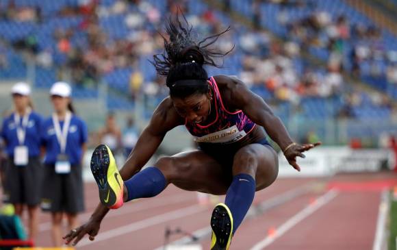 Caterine Ibargüen suma cinco triunfos en seis salidas que ha tenido en la presente temporada. FOTO REUTERS