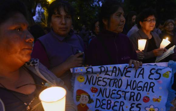 Habitantes de Lima y ambientalistas se reunieron para pedir acción contra contaminación. FOTO afp