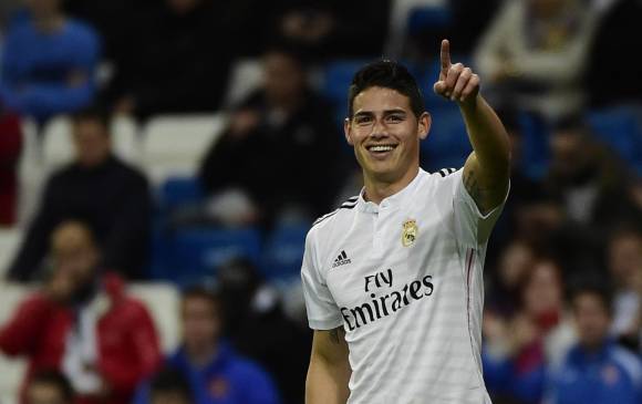 El colombiano sufrió ante el Celta de Vigo el pasado sábado una lesión muscular de grado uno. FOTO AFP