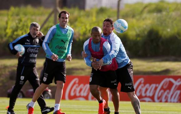 El ambiente entre los jugadores de Uruguay es muy positivo. El liderato les brinda gran motivación. fOTO Reuters