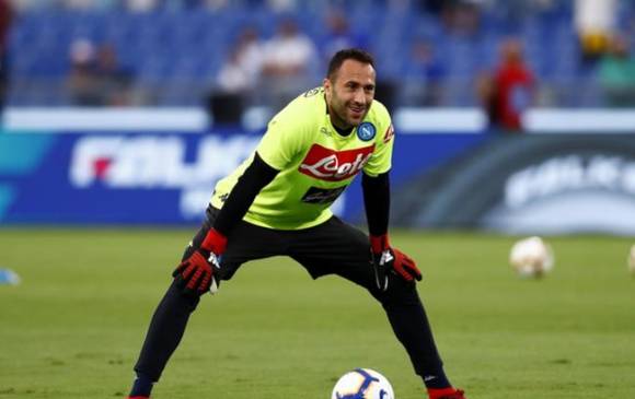 Ospina, así como los demás jugadores colombianos en Italia, se encuentran en aislamiento. FOTO: AFP