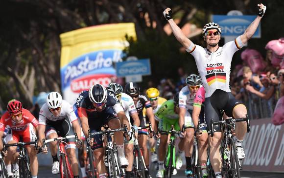 El alemán Andre Greipel ganó la sexta etapa del Giro de Italia. FOTO AP