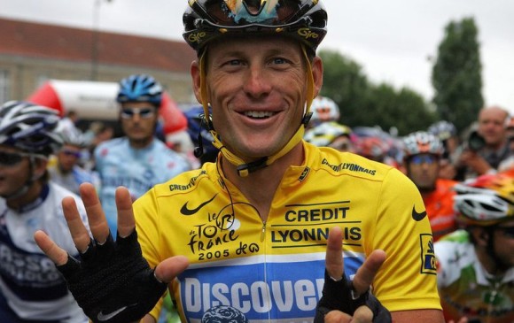 Armstrong fue despojado de siete títulos del Tour de Francia por una sanción por dopaje. FOTO GETTY