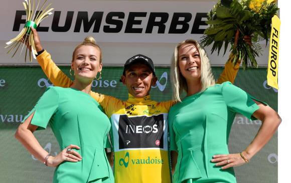 Egan Bernal ya se adjudicó esta temporada la París-Niza. Ayer asumió liderato en Suiza. FOTO efe