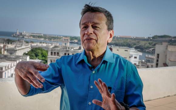 “Pablo Beltrán”, negociador del Eln, sigue en Cuba, país que de manera diplomática se ha negado a devolverlo. El Gobierno le pidió a la Fiscalía General ordenar su extradición. FOTO AFP