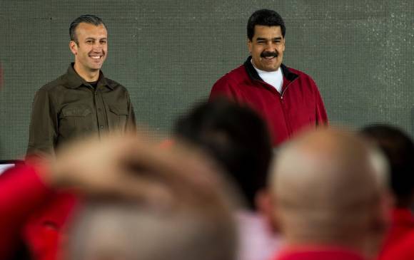 El presidente de Venezuela Nicolás Maduro designó como principal negociador al vicepresidente Tareck El Aissami. FOTO AFP