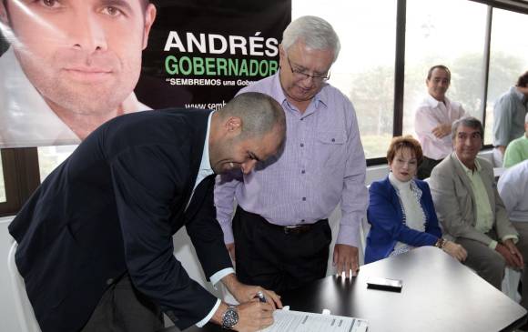 El exdiputado había perdido en las consultas internas del Centro Democrático la posibilidad de ser candidato. FOTO Manuel Saldarriaga.