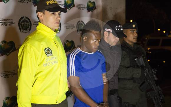 Tras su captura en Barbacoas, Nariño, Alberto Torres Quiñones fue trasladado a Medellín, para su juicio. FOTO Edwin Bustamante.