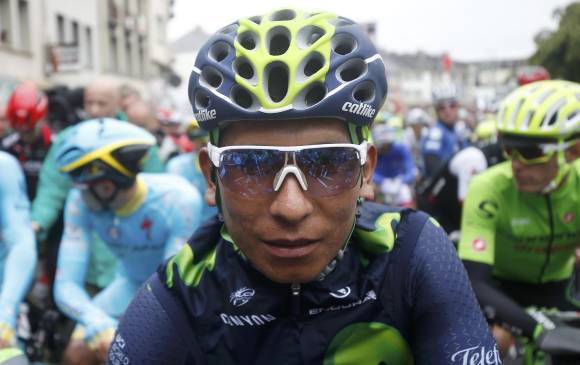 El pedalista boyacense Nairo Quintana se prepara para alcanzar el último título que le falta de las tres grandes del ciclismo: El Tour de Francia. FOTO AFP 