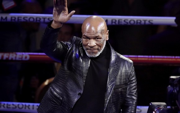 Así se vio a Mike Tyson en febrero pasado en Las Vegas. FOTO AFP