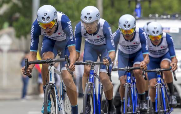 El Team Medellín lidera el ranquin UCI de América. FOTO JUAN ANTONIO SÁNCHEZ
