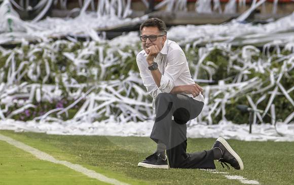 Juan Carlos Osorio llegó a Atlético Nacional en junio de 2019 y tiene contrato a un año. FOTO JUAN ANTONIO SÁNCHEZ 