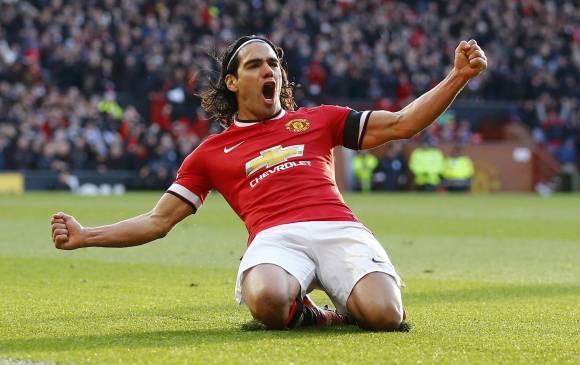 En sus cinco meses y medio en Manchester, Falcao solo ha disputado cuatro partidos completos. FOTO REUTERS