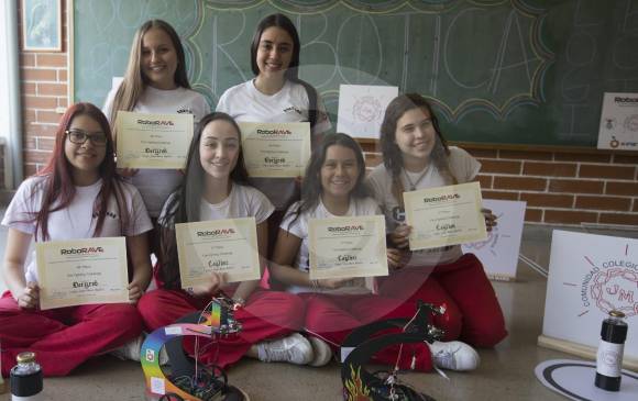 Paula Rincón, Silvana Olaya, Paulina Gallego, Estefanía Jiménez, Sara Vanegas y Camila Palacios. FOTO Donaldo Zuluaga