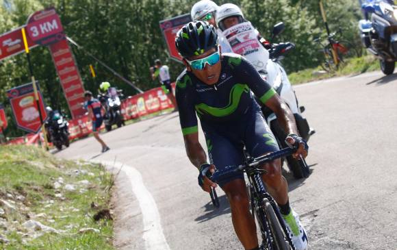 En la edición 104 del Tour, carrera en la que actuará por cuarta vez (las 3 anteriores ocupó un lugar en el podio), Nairo estará arropado por grandes compañeros, entre ellos Alejandro Valverde. FOTO AFP