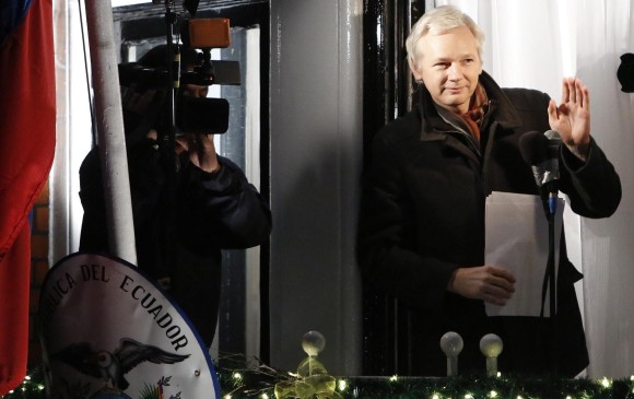 Assange permaence asilado en la embaja de Ecuador en Inglaterra. FOTO ARCHIVO.