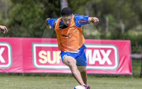 El volante Daniel Cataño quiere ser figura del Poderoso en el estadio Pascual Guerrero y aprovechar su oportunidad ahora que no está Juan Fernando Quintero. FOTO juan antonio sánchez