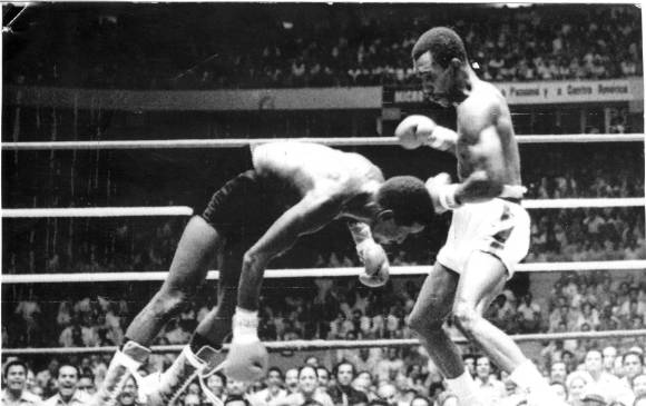 La AMB le rindió a Pambelé un sentido homenaje por su historia pugilística que empezó en 1964 y cerró en 1983; dos veces campeón y 21 peleas titulares; 106 pleitos. FOTOs Archivo