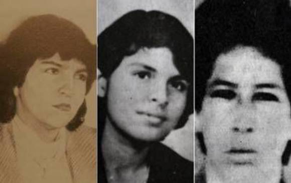 Cristina del Pilar Guarín (izquierda), Lucy Amparo Oviedo (centro) y Luz Mary Portela, desaparecidas en la toma del Palacio de Justicia ocurrida en noviembre de 1985. FOTO colprensa 