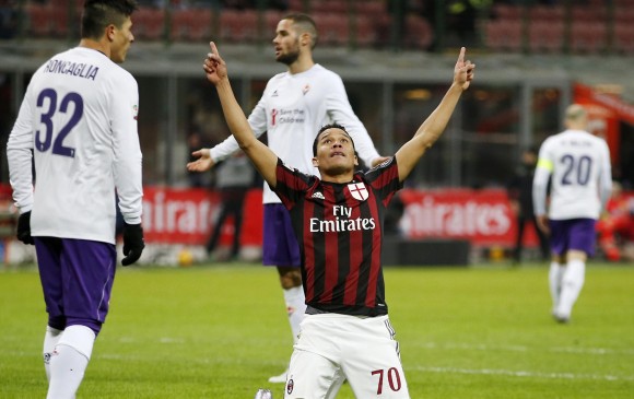 Bacca ajusta 11 goles con el A.C. Milan. FOTO AP
