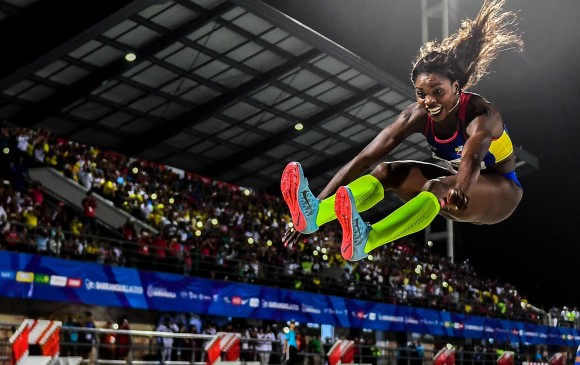Una de las esperanzas de Colombia hoy en Juegos es Caterine Ibargüen, de quien se espera oro en salto de longuitud. FOTO afp