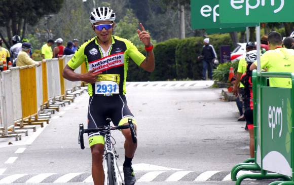Róbinson Chalapud, ganador este domingo de la prueba 12K Palmas.