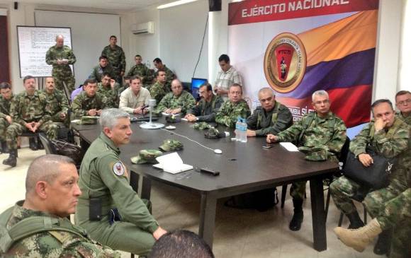 El general Rubén Alzate Mora fue retenido por varios hombres armados y vestidos de civil en un caserío a 20 minutos de Quibdó. FOTO MINDEFENSA
