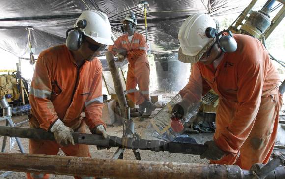 El proyecto Gramalote, en el corregimiento Providencia, de San Roque, aún está en etapa de exploración. En estos trabajos la multinacional ha invertido 270 millones de dólares. FOTO Róbinson Sáenz