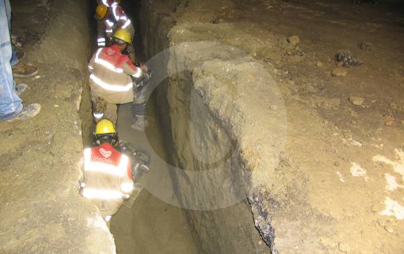 Hundimiento en La Paralela afectó el tránsito en el norte de Medellín
