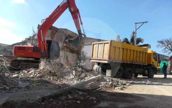 En este punto del otrora edificio Babilonia ocurrió el accidente. FOTO JUAN PABLO RAMÍREZ