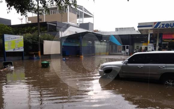 Así se encuentra la zona por la fuerte lluvia. FOTO 