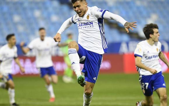 Juan José Narváez llega cinco goles con Real Zaragoza esta temporada. FOTO: REAL ZARAGOZA