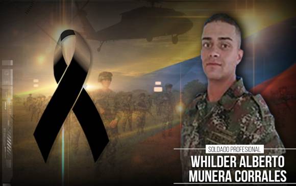 magen compartida por el Ejército Nacional para recordar al soldado Whilder Alberto Múnera Corrales. 